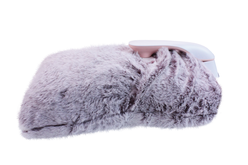 Luxury Plush Electric Hot Water Bottle - Berry