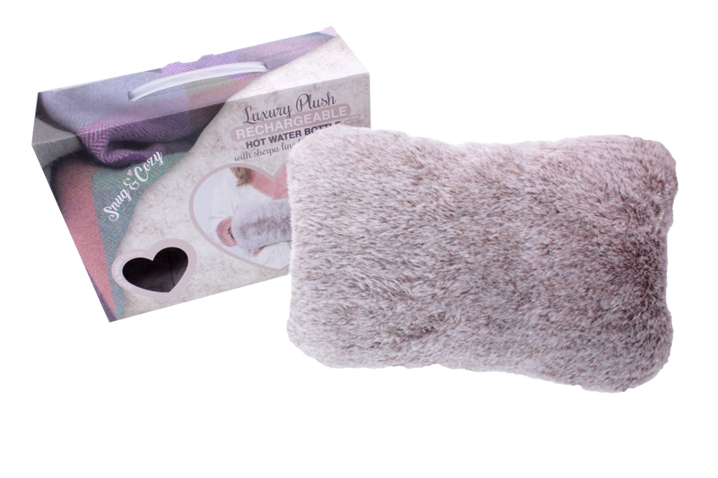 Luxury Plush Electric Hot Water Bottle Mink