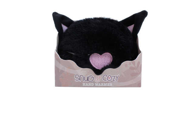Plush Animal Handwarmer - Black Cat