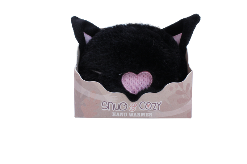 Plush Animal Handwarmer - Black Cat