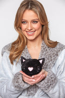 Plush Animal Handwarmer - Black Cat