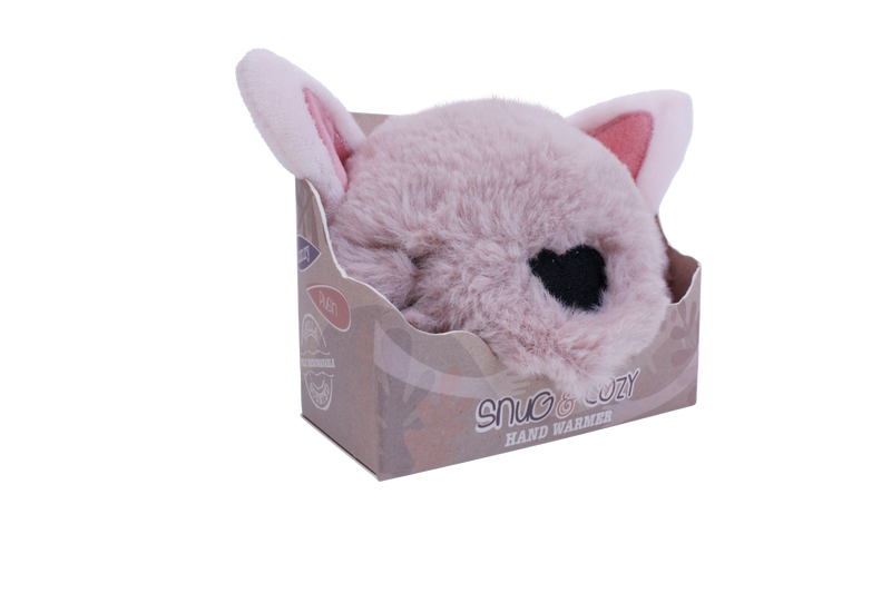 Plush Animal Handwarmer - Pink Cat