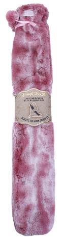 Long Plush Hot Water Bottle - Pink