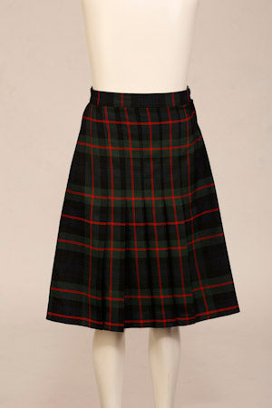 Skippy Tartan Skirt - Red Green Check