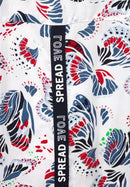 Multicolor Print Blouse - Vanilla White