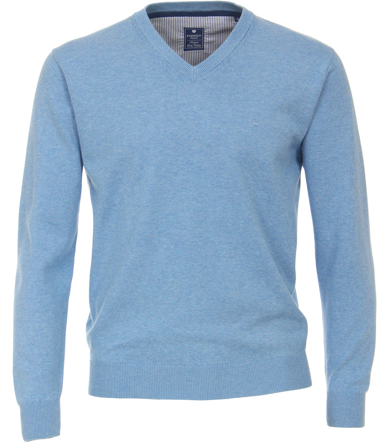 V Neck Jumper - Blue 120