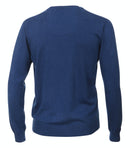 Plain V-Neck Jumper - Midnight Blue