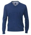 Plain V-Neck Jumper - Midnight Blue