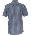 Comfort Fit Button Down Check Shirt - Tangarine