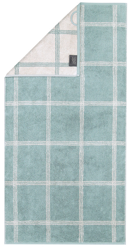 Two Tone Graphic Towel -  Blue