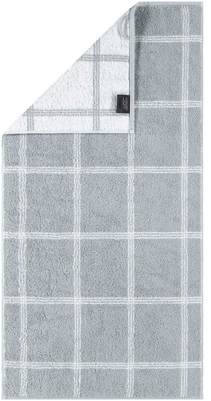 Two Tone Graphic Towel - Platinum