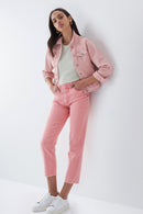 True Cropped Slim Jean - Pink