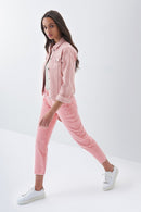True Cropped Slim Jean - Pink