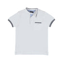 Mao Neck Polo - White