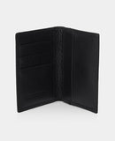 Leather Bi-Fold Cardholder - Black