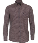 Long Sleeve Print Shirt - Tangarine