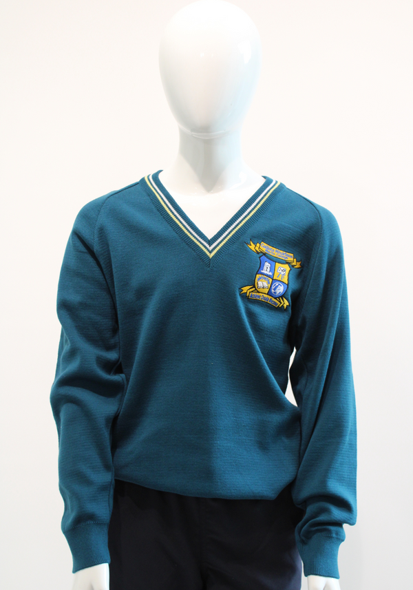 Cotton/acrylic Jumper - Petrol