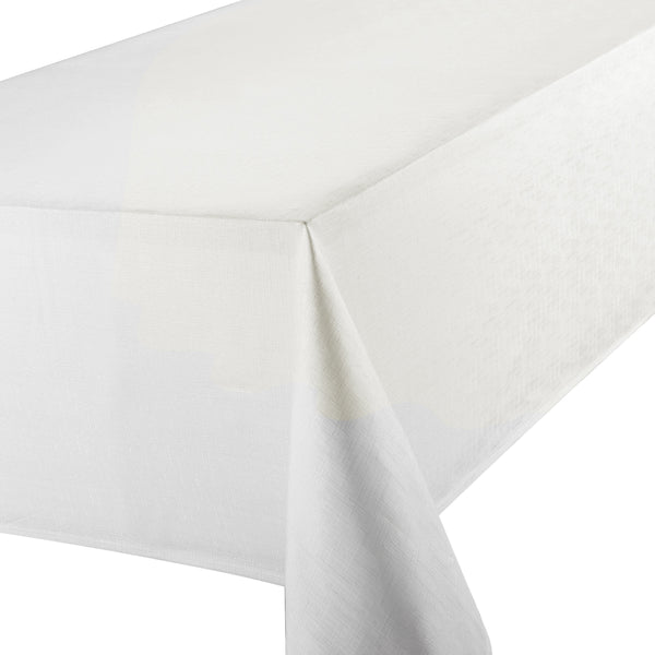 Linen Look Tablecloth 70" x 108" - White
