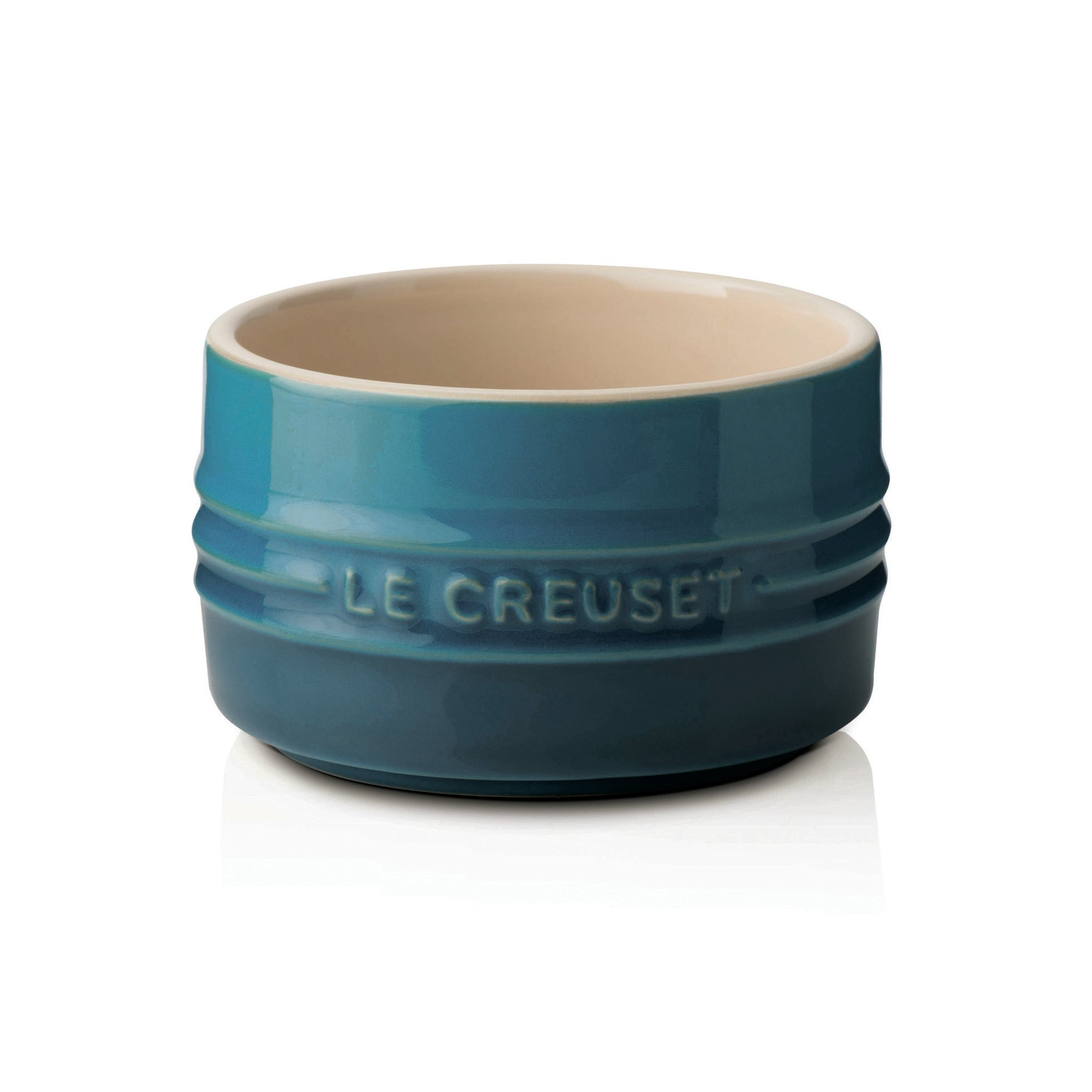 Stackable Stoneware Ramekin - Deep Teal
