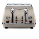 Icona Vintage 4-Slice Toaster - Beige