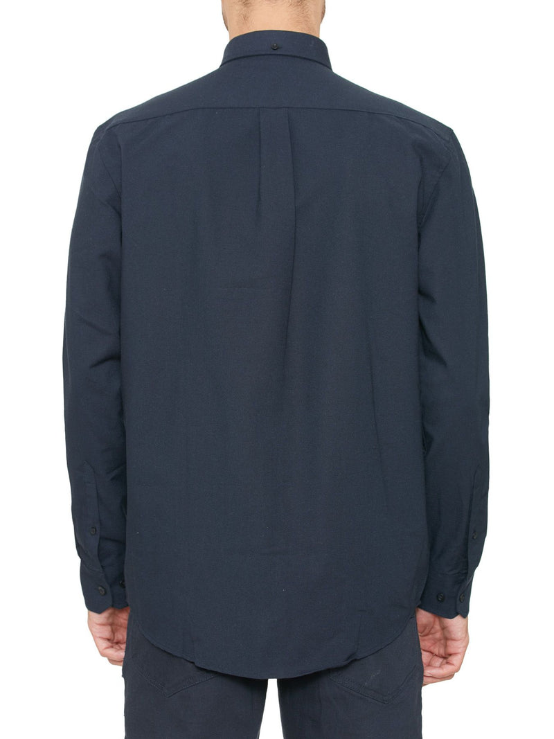 Drayton Long Sleeve Button Down Shirt - Navy