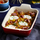 Stoneware Rectangular Dish 32cm - Cerise