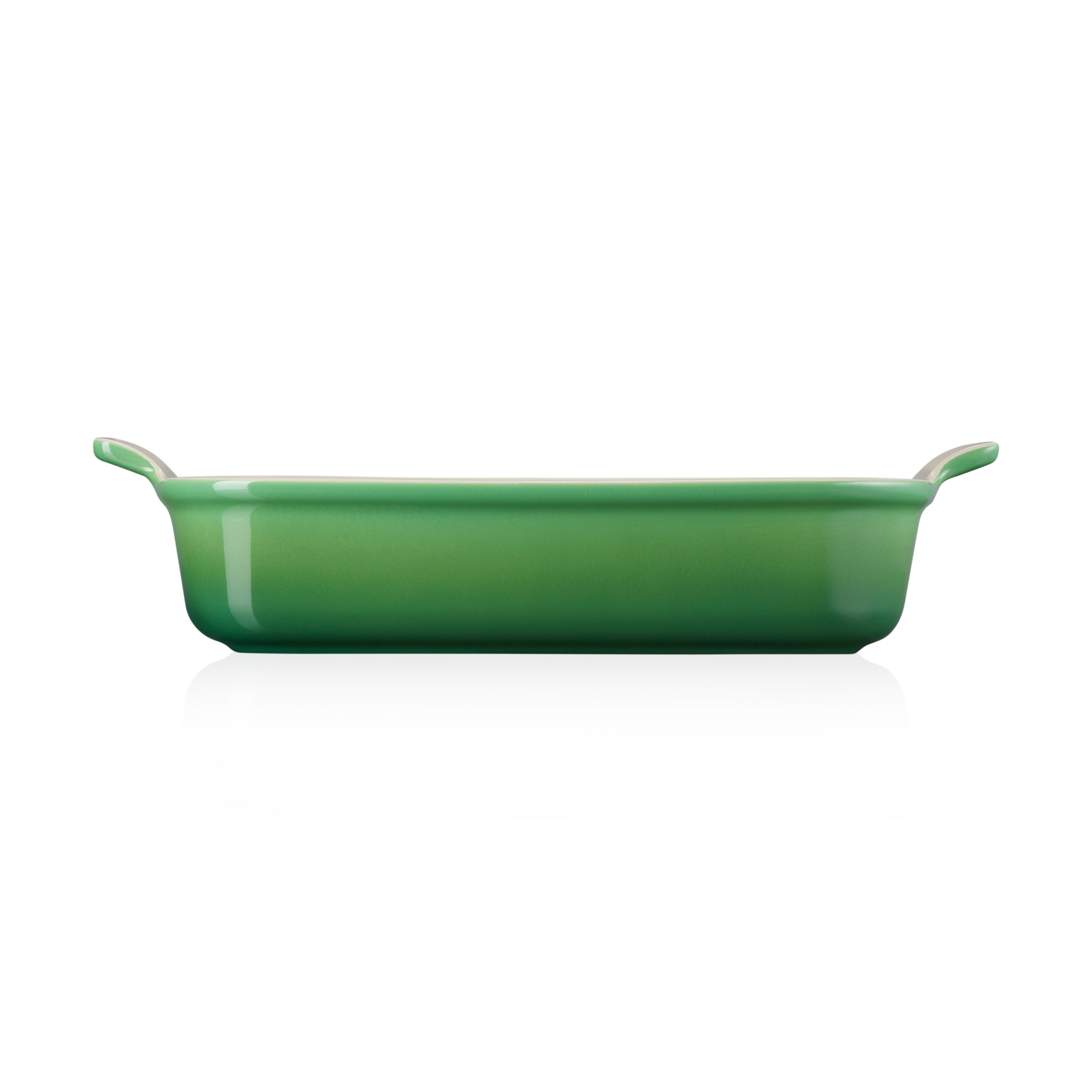 Stoneware Rectangular Dish 32cm - Bamboo