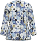 3/4 Sleeve Print Blouse - Royal