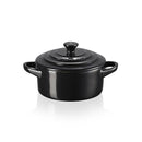 Petite Round Casserole 10cm - Satin Black