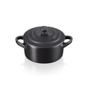 Petite Round Casserole 10cm - Satin Black