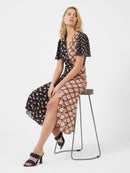 Verona Drape Midi Dress - Night/candy