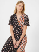 Verona Drape Midi Dress - Night/candy