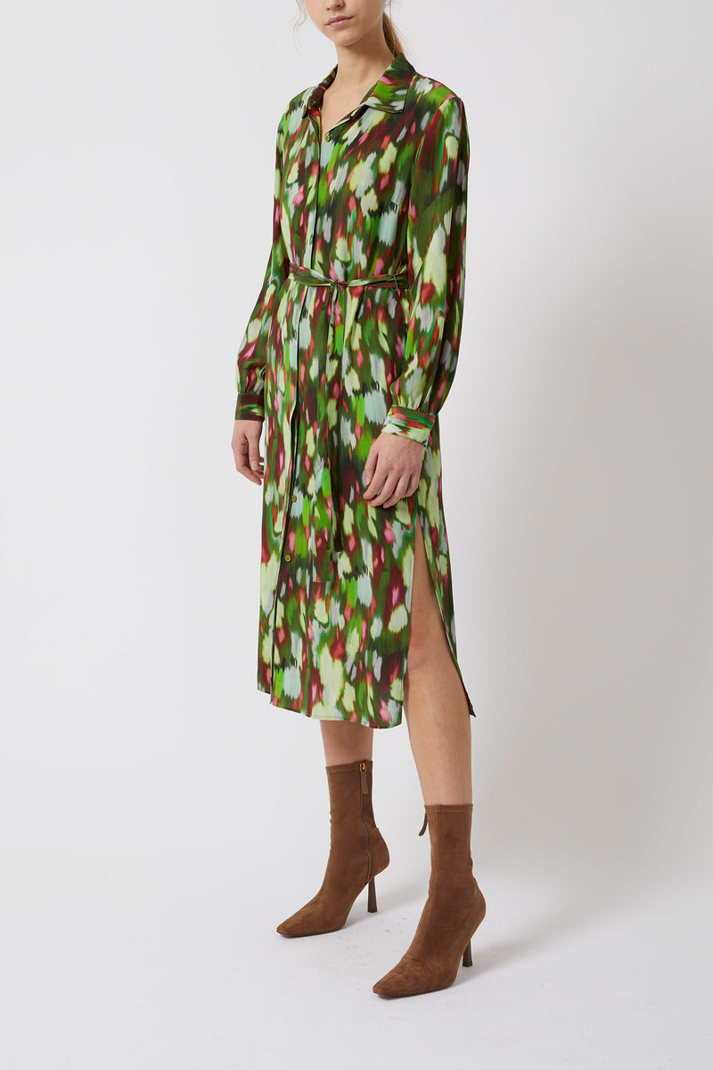 Innes Delphine Shirt Dress - Algae Green