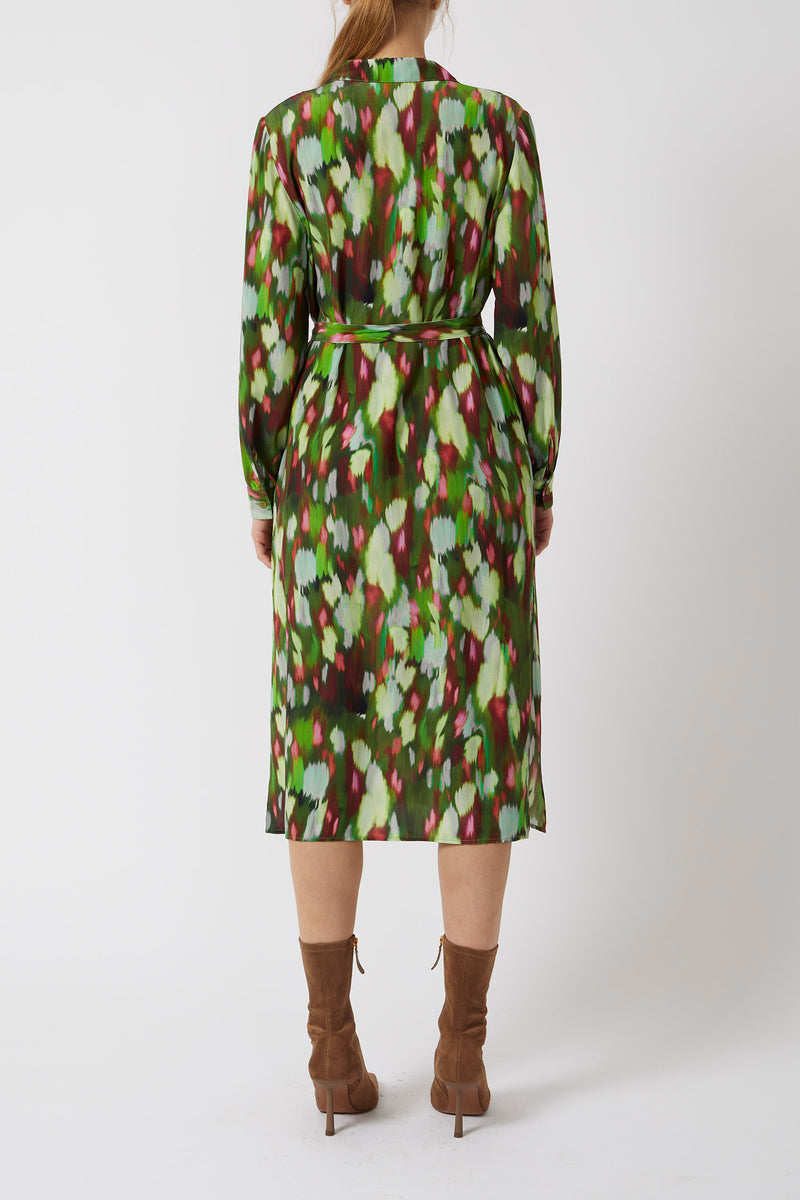 Innes Delphine Shirt Dress - Algae Green