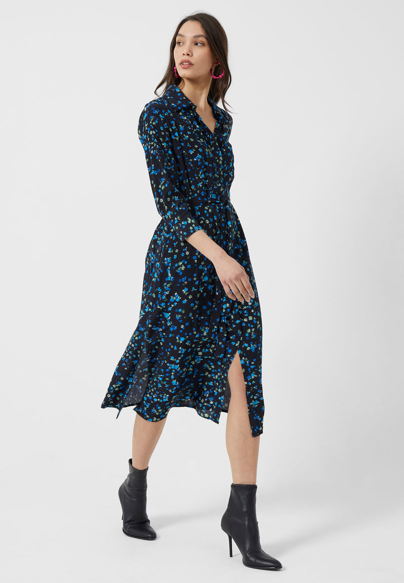 Delphine Shirt Dress - Black