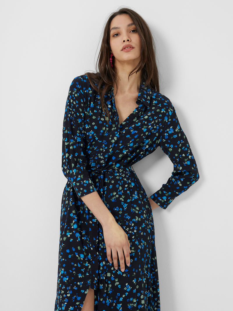 Delphine Shirt Dress - Black