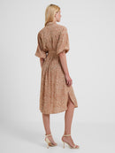 Cadie Drape Dress - Sand