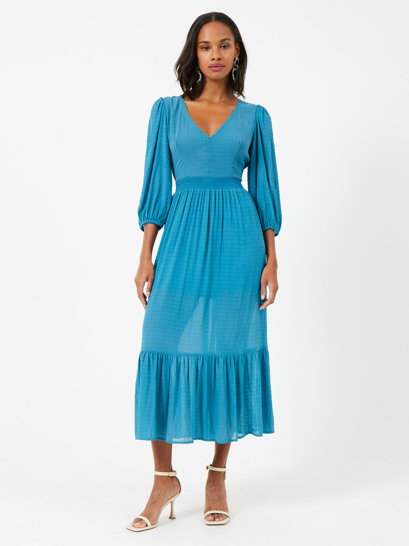 Cora Midi Dress - Mosaic Blue