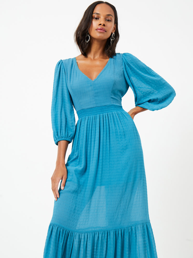 Cora Midi Dress - Mosaic Blue