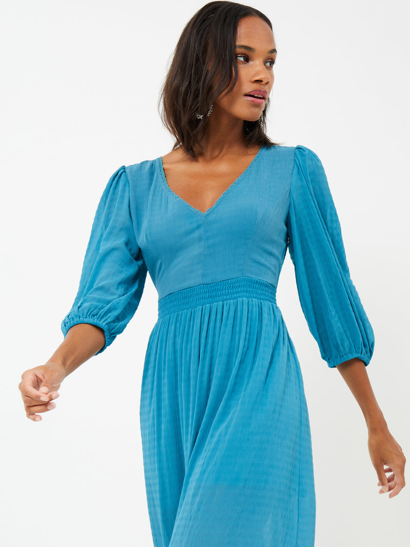 Cora Midi Dress - Mosaic Blue