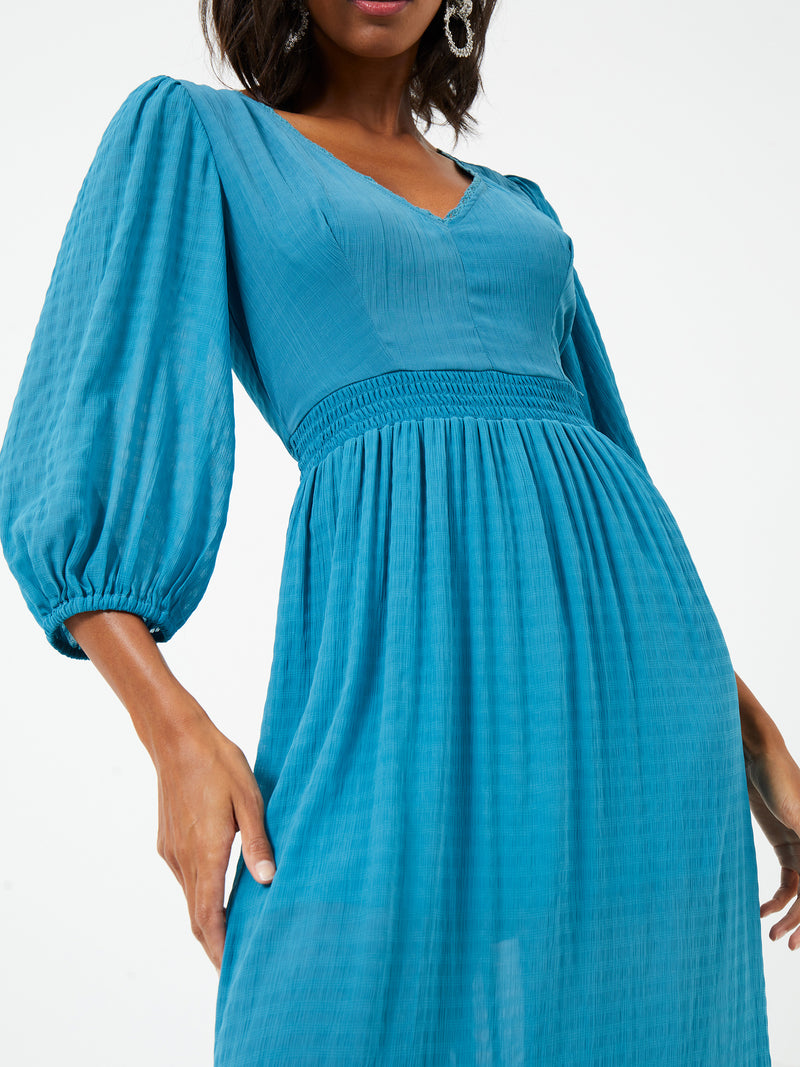 Cora Midi Dress - Mosaic Blue