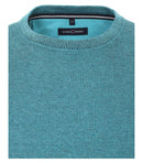 Plain Crew Neck Jumper - Caribbean Blue