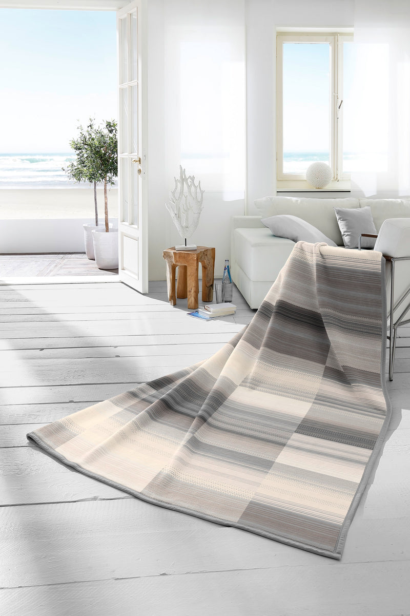 Cotton Home Shadow Grey Throw - 150x200cm