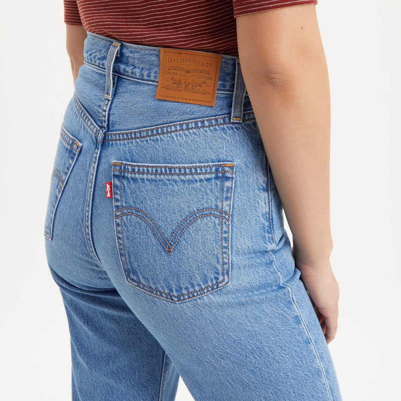 Ribcage Straight Ankle Jean - Light Indigo