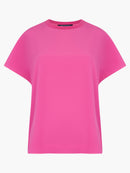 Crepe Crew Neck Top - Wild Rosa