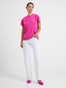 Crepe Crew Neck Top - Wild Rosa