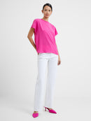 Crepe Crew Neck Top - Wild Rosa