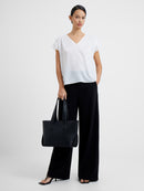 Crepe Shoulder Top - Summer White