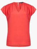 Crepe Shoulder Top - Bittersweet