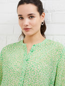 Cadie Crinkle Shirt - Poise Green